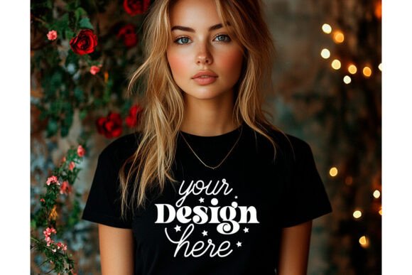 Bella Canvas 3001 Valentine Mockup 39 for Product Mockups and Graphics
