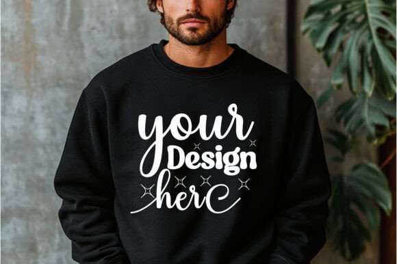 Gildan 18000 Christmas Men Mockup 24 - A Graphic Design Asset for Product Mockups