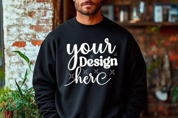 Gildan 18000 Christmas Men Mockup 39 for Product Mockups and Graphics