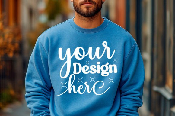 Gildan 18000 Christmas Men Mockup 42 for Product Mockups and Graphics