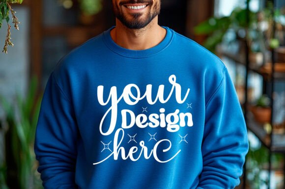 Gildan 18000 Christmas Men Mockup 48 - A Graphic Design Asset for Product Mockups