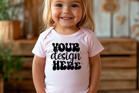 Rabbit Skins 4411 Baby Mockup 100 - A Playful Graphics Asset for Product Mockups