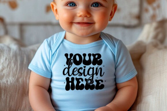 Rabbit Skins 4411 Baby Mockup 78 - A Playful Graphic Asset for Product Mockups