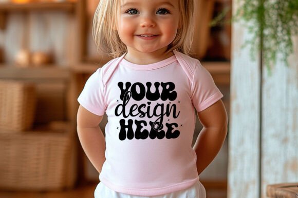 Rabbit Skins 4411 Baby Mockup 96 - A Playful Graphics Asset for Product Mockups
