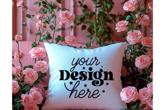 Valentines Day Pillow Mockup 2 for Graphics and Product Mockups