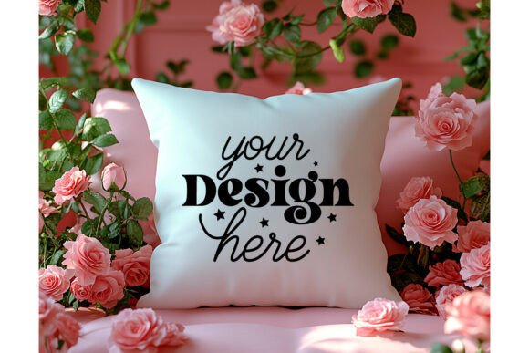 Valentines Day Pillow Mockup 27 for Product Mockups and Graphics