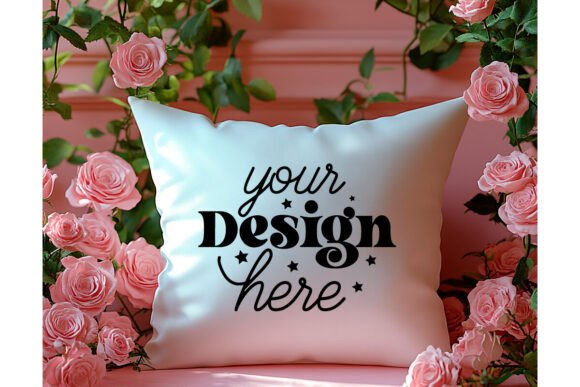 Valentines Day Pillow Mockup 30 for Graphics and Product Mockups