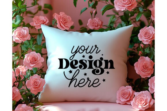 Valentines Day Pillow Mockup 31 for Graphics and Product Mockups