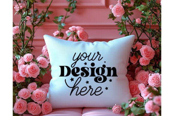 Valentines Day Pillow Mockup 56: A Graphic Asset for Product Mockups