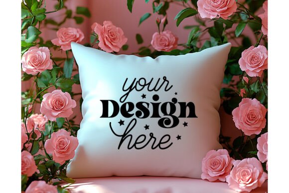 Valentines Day Pillow Mockup 57: A Graphic Design Asset for Product Mockups